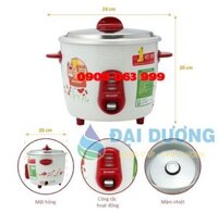 NỒI CƠM ĐIỆN SHARP 1.1 lít KSH-D11V (Nắp rời)