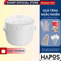 Nồi cơm điện Sharp 1.1L 790W Chính hãng [Hẹn giờ, mâm nhiệt 3D, 10 chức năng nấu] KS-COM110DV-WH - HAPOS OFFICIAL