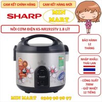 Nồi cơm điện Sharp 1.8 lít nhập Thái Lan: Cam kết chính hãng, hàng mới, bảo hành 12 tháng