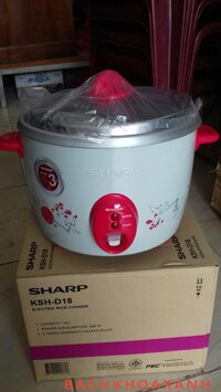 Nồi cơm điện Sharp 1.8 lít KSH-D18 Nhập Thailand.