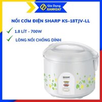 Nồi cơm điện SHARP KS-18TJV "LL", nồi cơm 1.8 lít dùng cho 4-6 người, bảo hành chính hãng