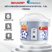 Nồi Cơm Điện Sharp KS-N181ETV SL - 1.8L (Trắng)