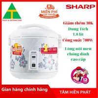 Nồi Cơm Điện Sharp KS-N182ETV SW - 1.8 Lít - Hàng chính hãng