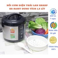 Nồi Cơm Điện Sharp Thái Lan KS-R18ST Dung Tích 1,8 Lít Bảo Hành 12 Tháng