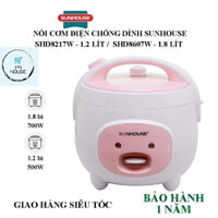 Nồi cơm điện SUNHOUSE 1.2 và 1.8l SHD8217W-SHD8607W