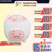 Nồi cơm điện Sunhouse 1.2 và 1.8l SHD8217W-SHD8607W chống dính giữ nhiệt tốt nấu cơm nhanh - Chính hãng - SSHOP OFFICIAL