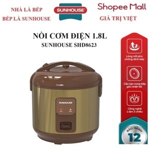 Nồi cơm điện Sunhouse 1.8 lít SHD8623