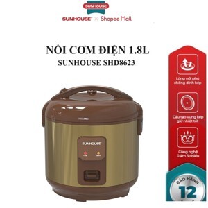 Nồi cơm điện Sunhouse 1.8 lít SHD8623