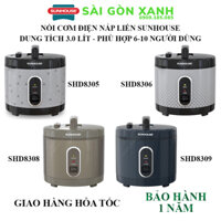 Nồi cơm điện Sunhouse 3 lít nắp gài SHD8309/SHD8308/SHD8306/SHD8305 - Bảo hành chính hãng 1 năm