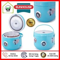 Nồi Cơm Điện SUNHOUSE HAPPY TIME HTD8522 Dung Tích 1.2 Lít Kèm Giá Hấp