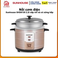 Nồi cơm điện Sunhouse SHD8135 2.2l nắp rời và có xửng hấp công suất 900W- Hàng Chính Hãng Bảo Hành 24 Tháng