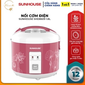 Nồi cơm điện Sunhouse SHD8609 - 1.8 lít