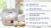 Nồi cơm điện Tiger 1 lít JAX-S10W Nhật Bản