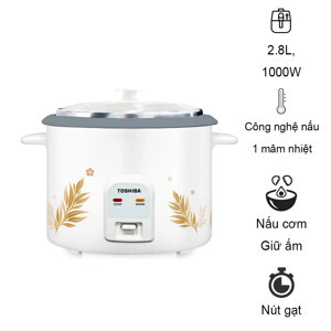 Nồi cơm điện Toshiba RC-28MH1PV(G) - 2.8 lít