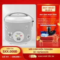 Nồi cơm điện Toshiba RC-10JFM(H)VN - 1 lít - Công nghệ truyền nhiệt 3D - Hàng chính hãng
