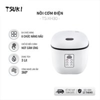 Nồi cơm điện TSUKI XH30 dung tích 3Lit, công nghệ làm nóng 360, nút chạm cảm ứng,nhiều chế độ, bảo hành 12 tháng