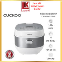 Nồi cơm điện tử 1.08L Cuckoo CR-0690F/SIWH - Màu trắng, Công suất 600W, 12 menu - Hàng chính hãng - Bảo hành 24 tháng