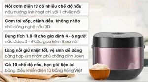 Nồi cơm điện tử Ava TP40-CT01E - 1.8 lít