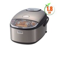 Nồi cơm điện tử cao tần Zojirushi NP-HRQ18-XT, 1.8L, 1220W-1240W, chức năng nấu cơm gạo nứt nảy mầm GABA Brown