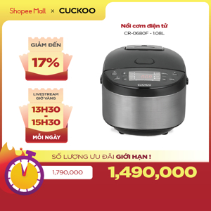 Nồi cơm điện tử Cuckoo 1.08 lít CR-0680F