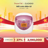 Nồi cơm điện tử Cuckoo 1.08L CR-0631F ( màu hồng) - Lòng nồi chống dính, nhiều chế độ nấu ăn - Chất lượng Hàn Quốc