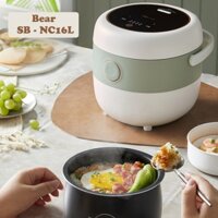Nồi Cơm Điện Tử Đa Năng Bear 1,6L Cảm Ứng Cảm Biến Nhiệt Chống Trào Giữ Ấm Hẹn Giờ 12 Tiếng Chống Dính Cực Tốt SB-NC16L