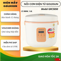 Nồi cơm điện tử Goldsun 1.8L GRC5050 , bảng điều khiển LED, lòng nồi chống dính, nhiều chế độ nấu