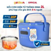 Nồi Cơm Điện Tử Goldsun Chống Dính GRC5048 - Dung Tích 1.2L - 6 Chức Năng Nấu Riêng Biệt - Hẹn Giờ Lên Đến 24 Tiếng