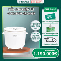 Nồi cơm điện tử Goldsun GRC5055 - 7 chế độ nấu tiện lợi lòng nồi hợp kim nhôm phủ chống dính 1L