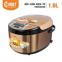 Nồi Cơm Điện Tử Nắp Gài Comet  CM8086N8 - 1.8 Lít - Hàng Chính Hãng (Bảo Hành 12 Tháng)