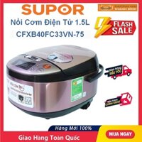 Nồi cơm điện tử niêu Supor CFXB40FC33VN-75 1.5L, CFXB50FC33VN-75 1.8 để