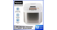 Nồi cơm điện tử Panasonic SR-ZG185SRM dung tích 1.8L hàng chính hãng sản xuất tại Malaysia