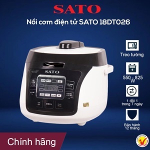 Nồi cơm điện tử Sato 18DT026 1.8L