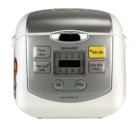 Nồi cơm điện tử Sharp KS-COM08V-SL 0.72 lít