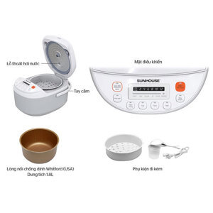 Nồi cơm điện tử Sunhouse 1.8 lít SHD8906