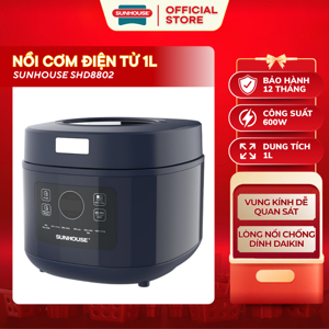 Nồi cơm điện tử Sunhouse SHD8802 1 lít