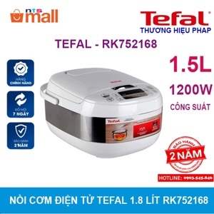 Nồi cơm điện tử Tefal RK752168 - 1.8L, 750W