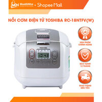 Nồi cơm điện tử Toshiba 1.8L RC-18NTFV(W) - Hàng chính hãng, bảo hành 12 tháng