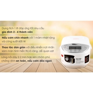 Nồi cơm điện tử Toshiba RC-10DH2PV(W) - 1 lít