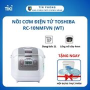 Nồi Cơm Điện Tử Toshiba RC-10NMFVN WT 1 Lít - Hàng Chính Hãng