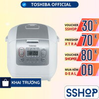 Nồi cơm điện tử Toshiba RC-18NTFV(W) 1.8L, Hàng chính hãng, Lòng nồi phủ Titanium chống dính, truyền nhiệt 3D - SSHOP