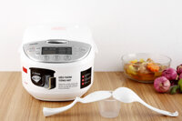 Nồi cơm điện tử Toshiba RC-10DH2PVW - Dung tích 1.0 Lít - Lòng nồi dày 2.2 mm - Nồi giữ ấm 12 tiếng - Hàng chính hãng