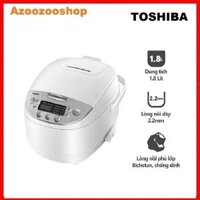 Nồi Cơm Điện Tử Toshiba RC-18DH2PVW - 1.8L - Lòng Nồi Dày 2.2mm, Chống Dính - Hàng Chính Hãng, Bảo Hành 12 Tháng