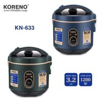 Nồi cơm điện ủ ấm 3D Koreno Thái Lan 3,2L KN-633 công suất 1200W, bảo hành 12 tháng