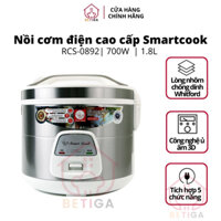 Nồi cơm nắp gài Smart Cook RCS-0892, nồi cơm điện cao cấp 1.8 Lít