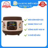 Nồi cơm nắp gài Sunhouse 1 lít SHD8208C-trưng bày 99%-(lưu ý 1đèn khi  bắt đầu nấu chín cơm tự động thêm đèn giữ ấm)Dung tích:1 lít2 - 4 người Công suất:400 W Lòng nồi dày:1.35 mmHợp kim nhôm phủ chống dính Chức năng nấu:  2 chế độ nấu Điều khiển:Giữ ấm