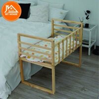 Nôi cũi cho bé sơ sinh, gỗ tự nhiên nhập khẩu