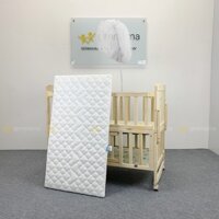 Nôi cũi cho bé,Cũi trẻ em đa năng size 105 x 60 x 90 cm kèm đệm sơ dừa,Giường nôi cho bé ghép cạnh giường bố mẹ GENMAMA