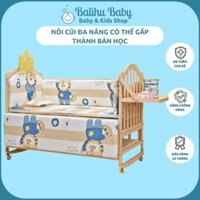 Nôi cũi cho em bé, Nôi cũi 2 tầng đa năng, 6 chế độ tiện lợi cho mẹ & bé, sử dụng từ 0 đến 15 tuổi.