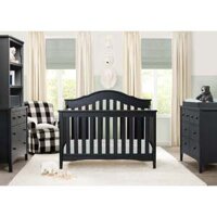 Nôi cũi em bé Farmhouse sản xuất châu âu được làm từ Gỗ Thông Newzeland, veneer sồi và MDF